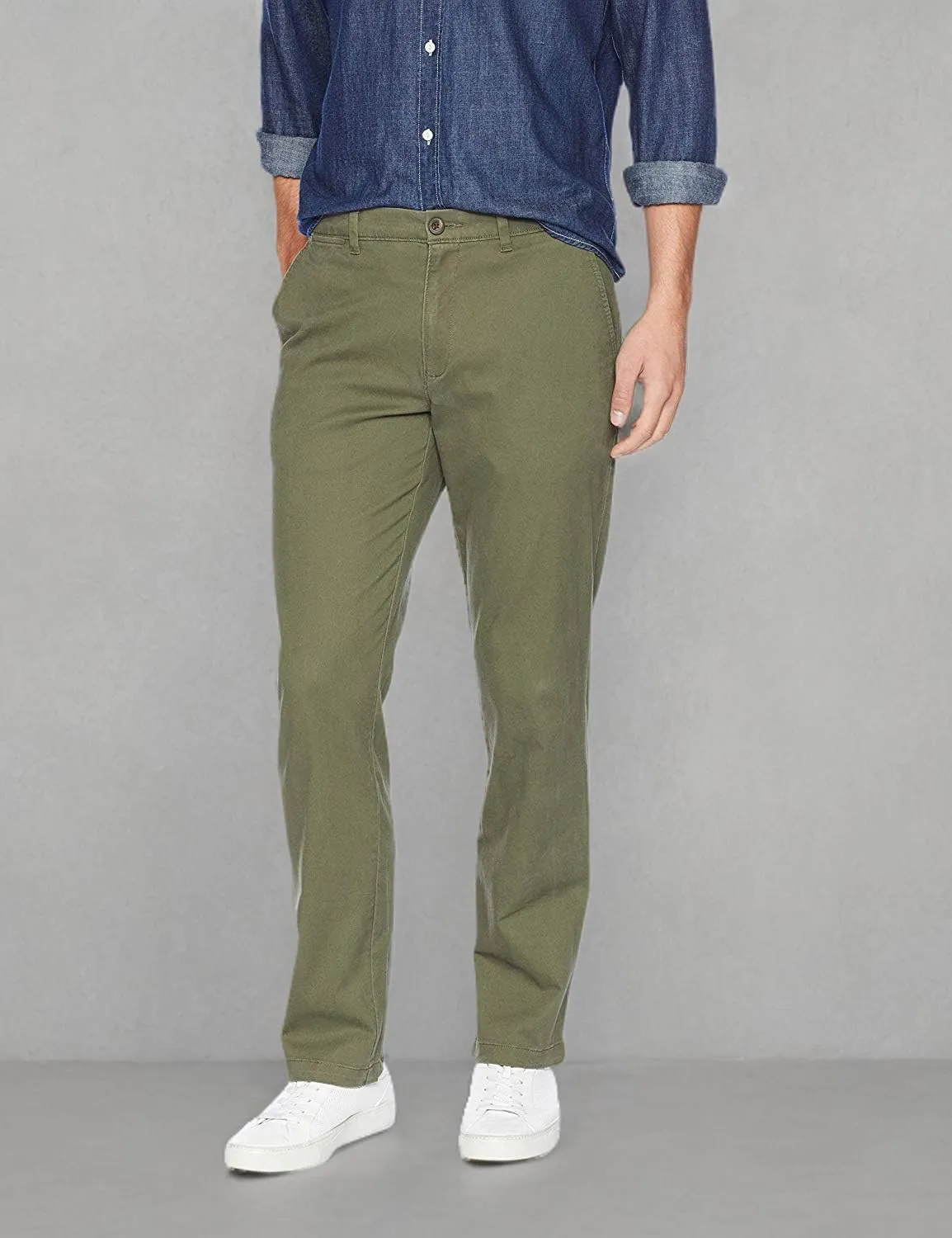 Amazon Essentials Mens Straight-Fit Casual Stretch Chino Pants