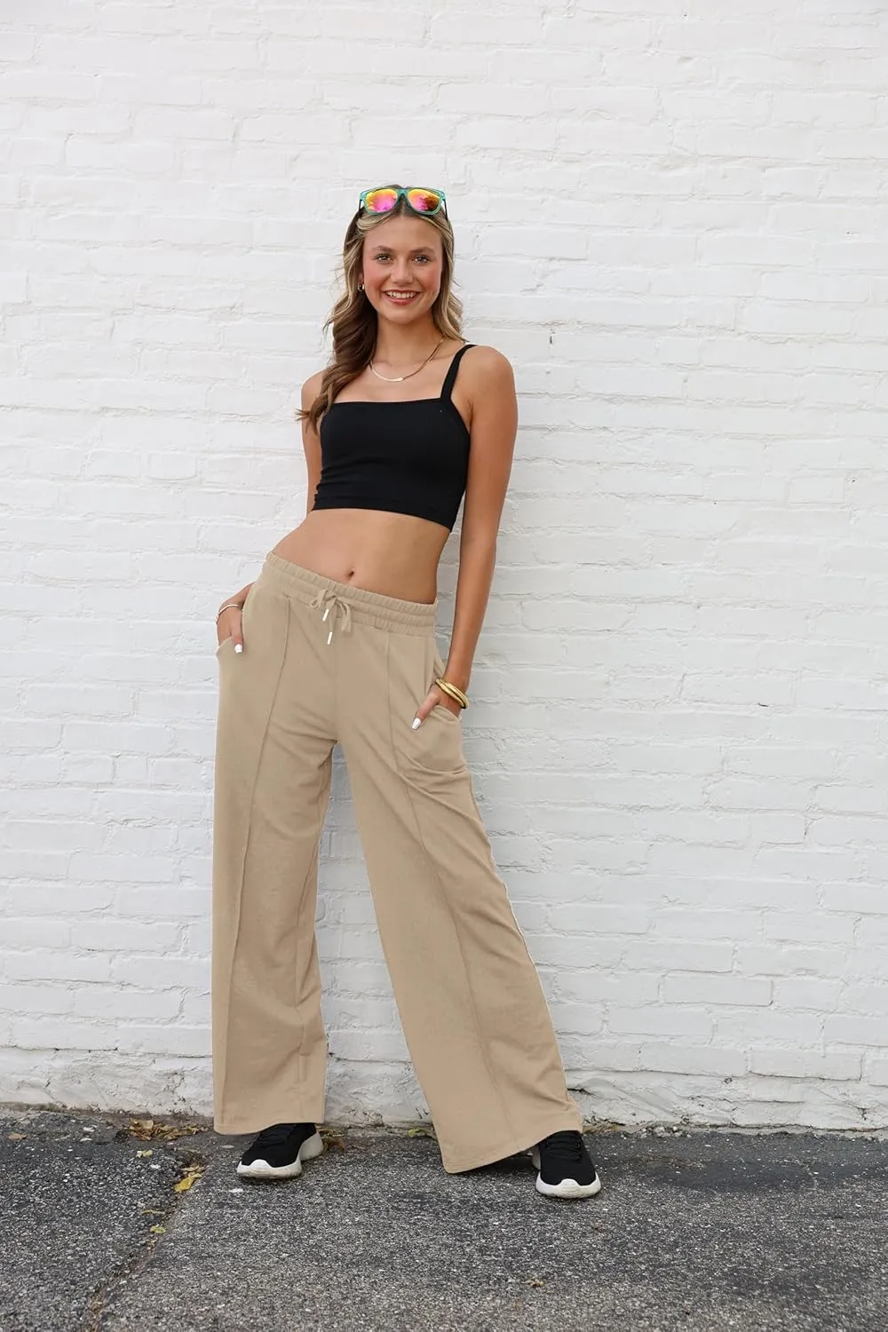 baleaf Women's Track Pants Athletic Jogging Sweatpants Zipper Pockets Warm-Up Sports Running Pants