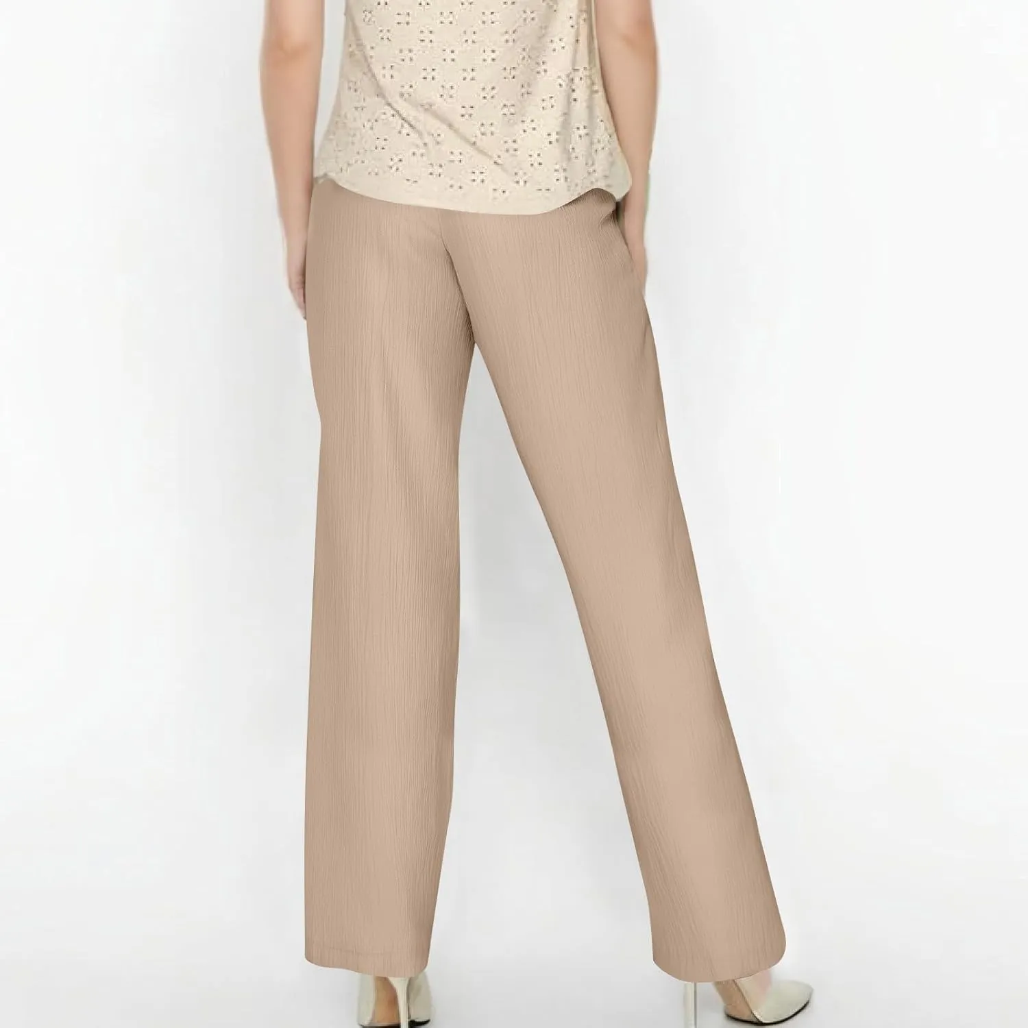 Cruise Pants for Women 2025 Vacation Outfits Drawstring Flowy Casual Pants with Pockets Wide Leg Lightweight Beach Sweatpants