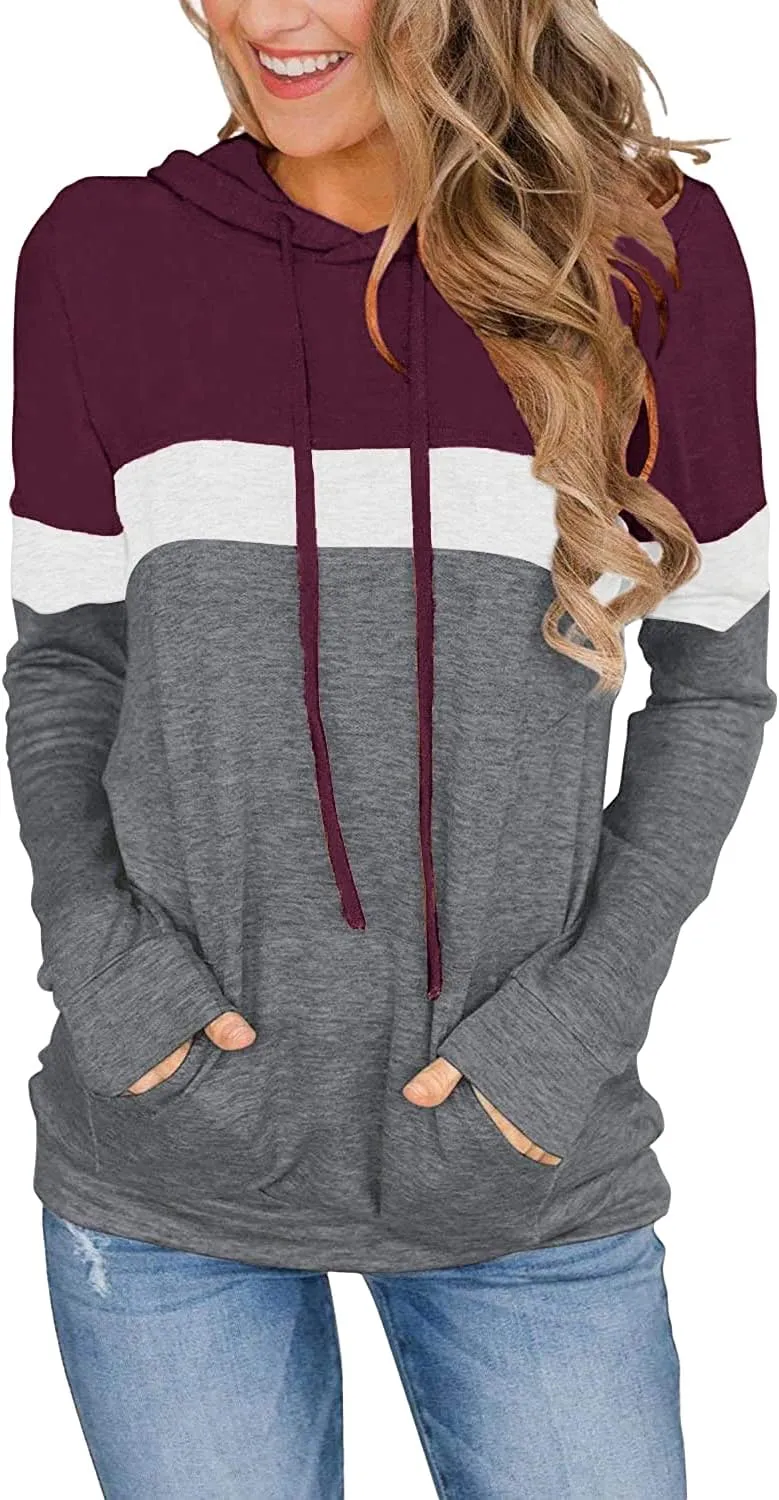 Lylinan Womens Tops Long Sleeve Hoodies Fall Clothes Fashion Sweatshirts Trendy Casual Shirts Tunics