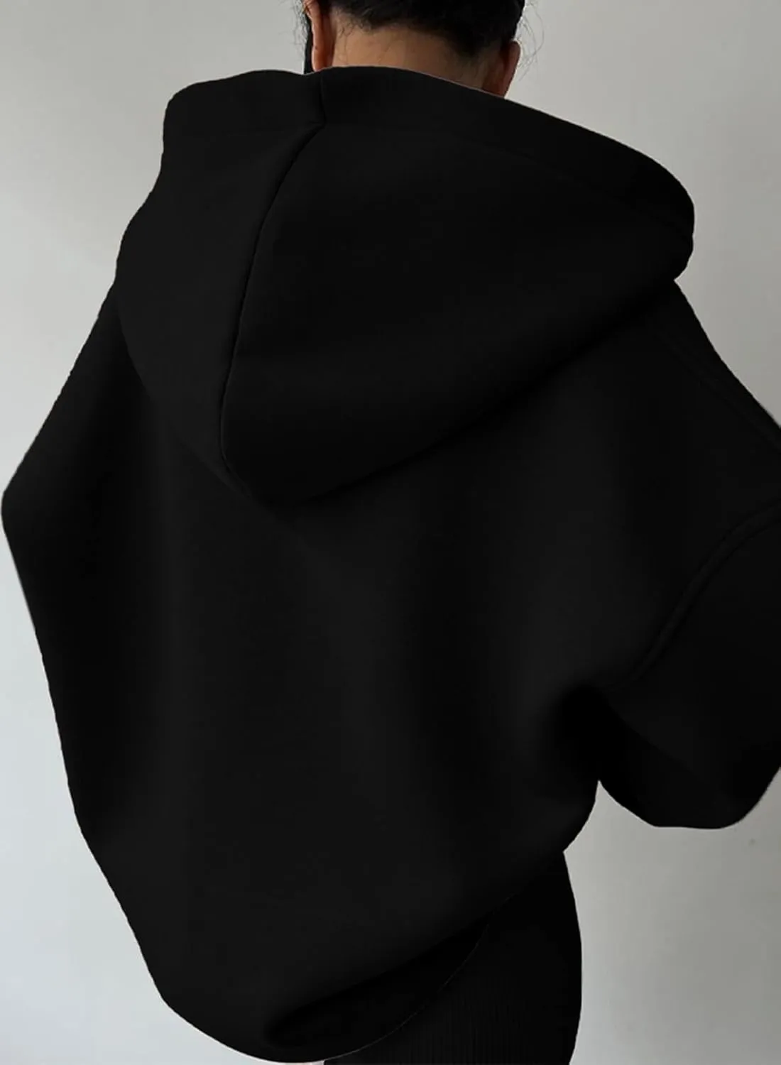 SHEWIN Women Casual Oversized Long Sleeve Fleece Sweatshirt Hoodies with Pockets, S-XXL