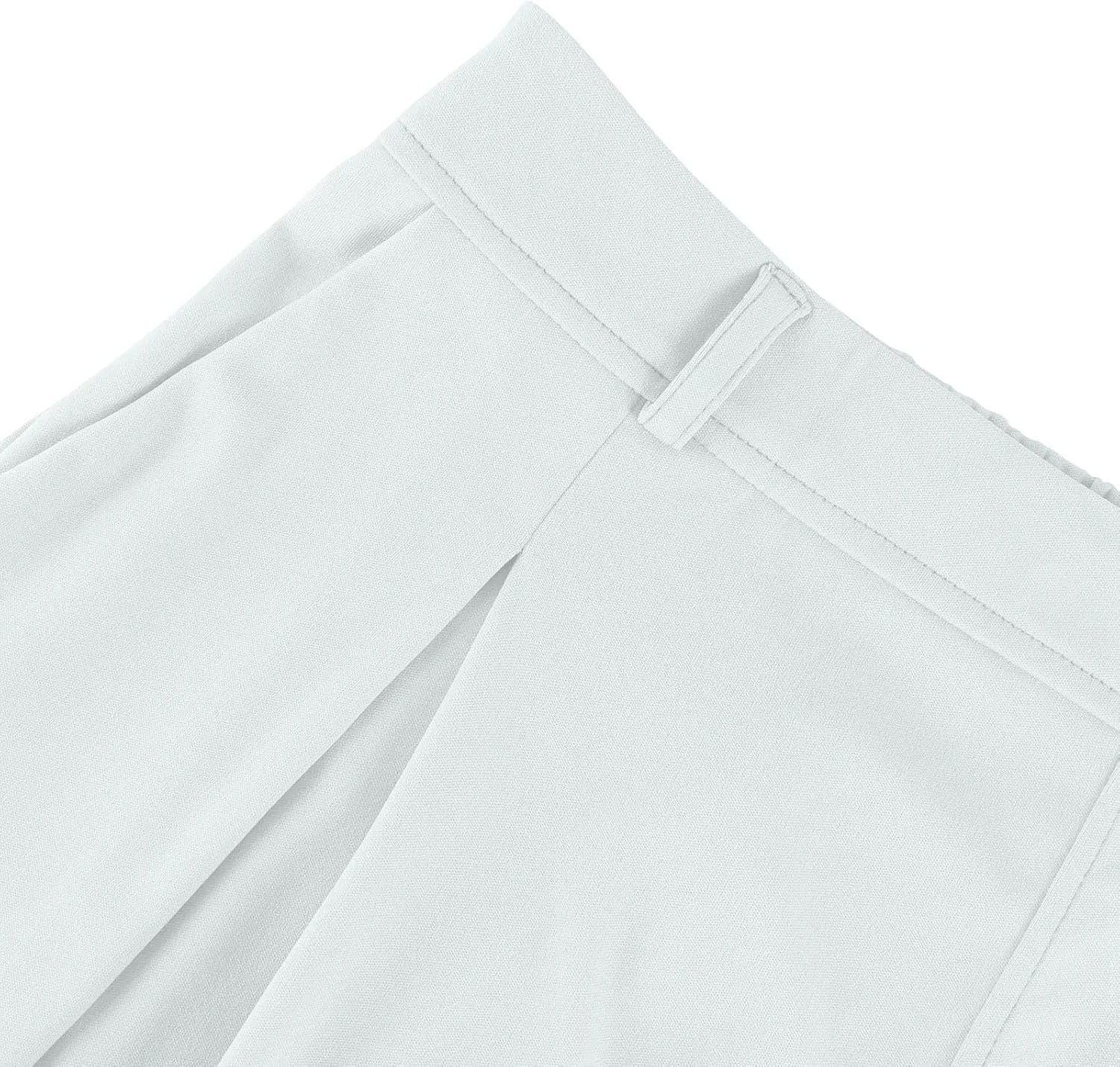 Wide Leg Pants for Women Business Palazzo Pants Lightweight High Waist Button Regular Long Trousers with Pockets