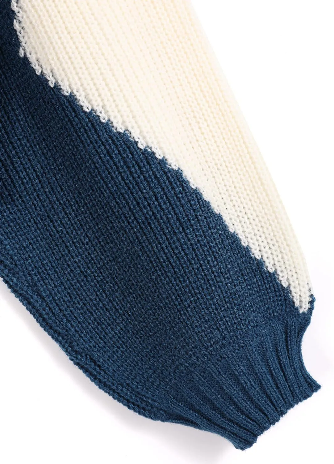 ZAFUL Women's Pullover Sweater Drop Shoulder Plain Knitted Cropped Sweater Pullover Solid Long Sleeve Cropped Tops
